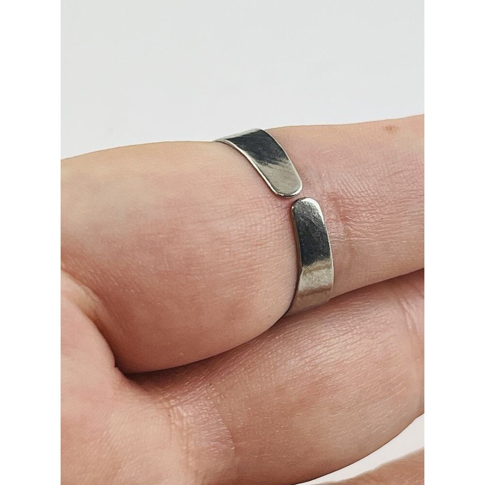 Scarab Silver Ring Egyptian Revival Estate Jewelry Blue Adjustable Bead Ethnic - Picture 7 of 13